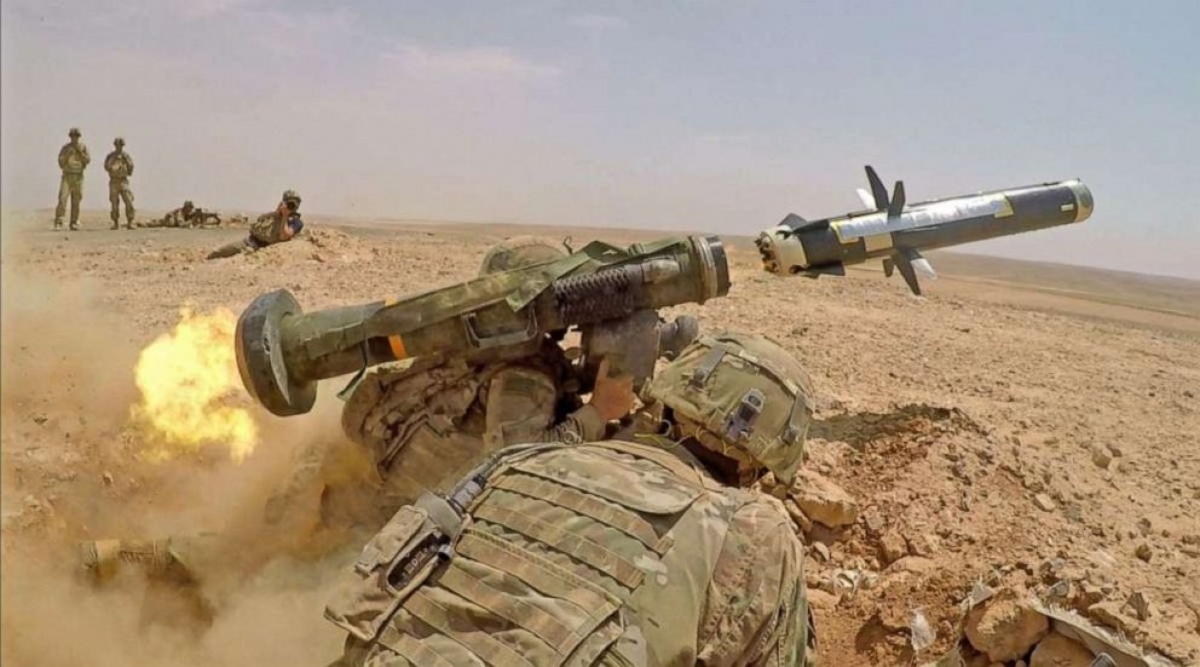 Tên lửa vác vai Javelin do Mỹ sản xuất. Ảnh: ABC News