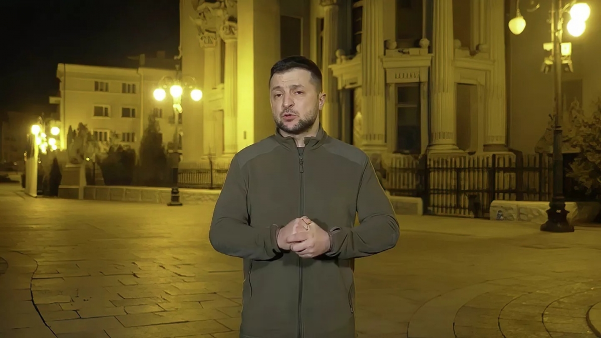 Tổng thống Ukraine Volodymyr Zelensky. (Ảnh: AP)