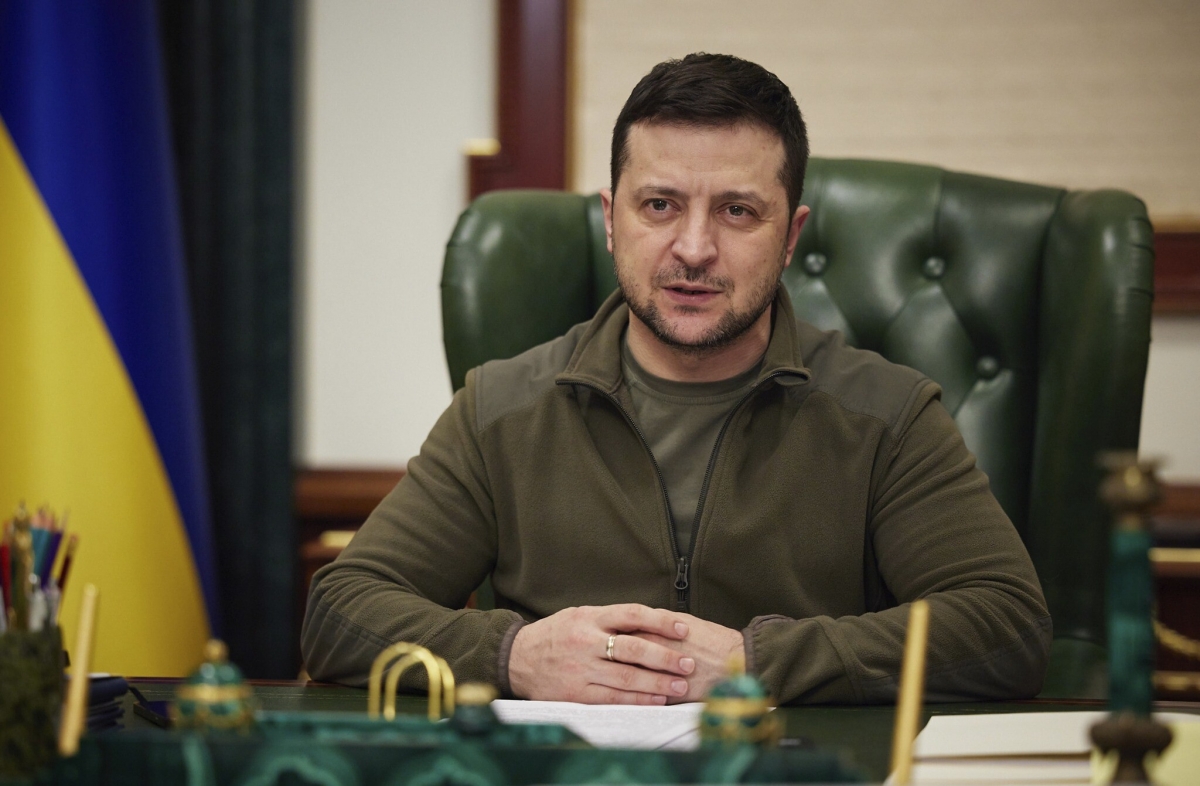 Tổng thống Ukraine Zelensky. Ảnh: AP.