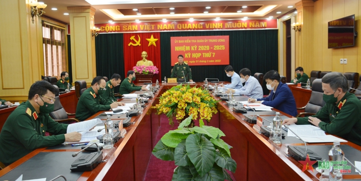 Đại tướng Lương Cường phát biểu tại kỳ họp. Ảnh QĐND
