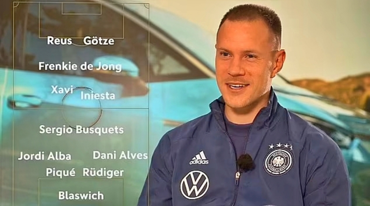 Đội hình trong mơ của thủ môn Marc-Andre ter Stegen không có Messi.