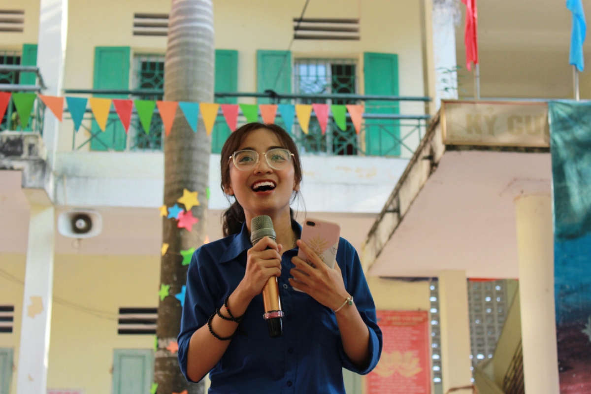 Trần Diệu Linh, trưởng Ban Tổ chức CLB Tình nguyện viên Thủ đô