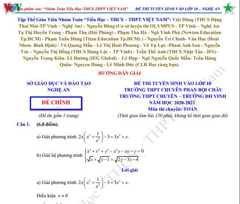 de thi, dap an mon toan vao lop 10 thpt chuyen phan boi chau nghe an hinh 2