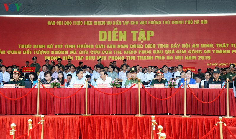 ha noi dien tap thuc binh bao dam an ninh trat tu  hinh 2