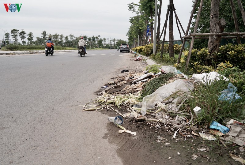 rac thai ngap ngua tren dai lo moi 1.500 ty o ha noi hinh 1