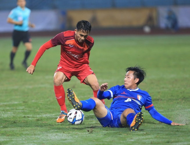 toan canh u23 viet nam 6-1 u23 dai bac trung hoa: de...nhu da tap hinh 6