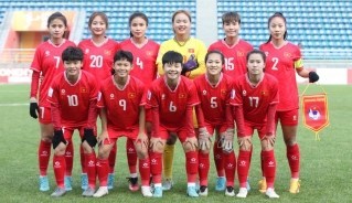 U20 nữ Việt Nam sẽ hướng tới mục tiêu ghi bàn trước U20 nữ Trung Quốc. (Ảnh: VFF)