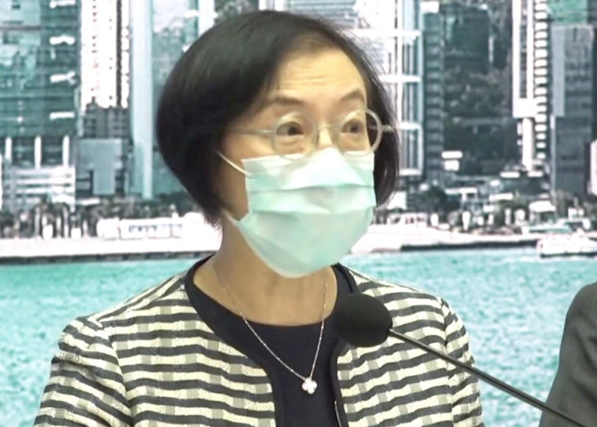 Bà Trần Triệu Thủy, Cục trưởng Y tế và thực phẩm Hong Kong. Nguồn Thời báo hoàn cầu.
