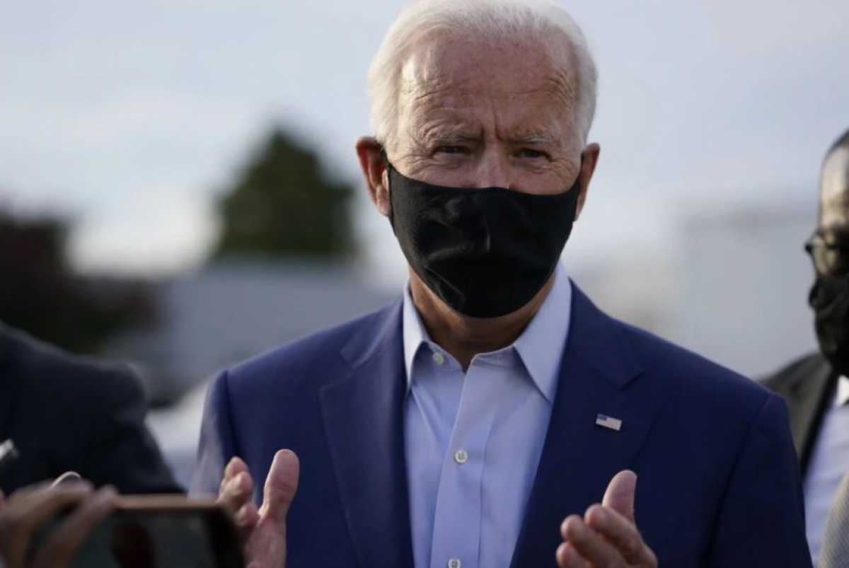 Cựu Phó Tổng thống đồng thời là ứng viên đảng Dân chủ Joe Biden. Ảnh: AP