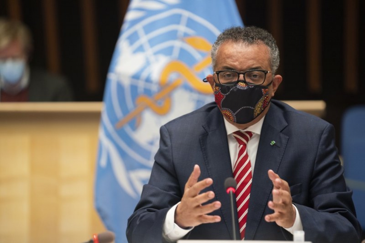 Tổng giám đốc WHO Tedros. Ảnh: AP