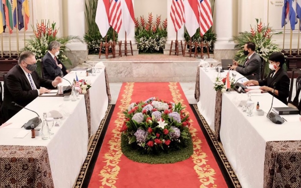 Cuộc gặp song phương giữa hai Ngoại trưởng (Nguồn : BNG Indonesia)