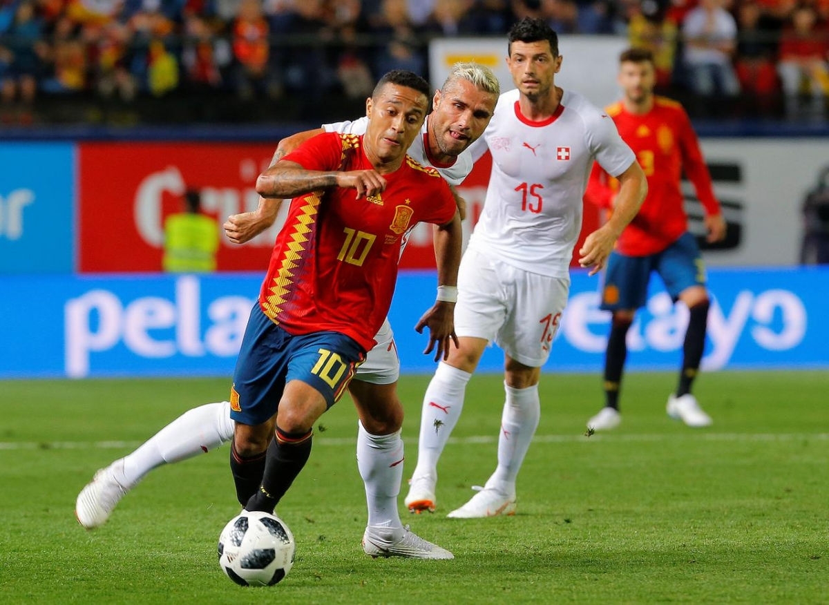 Quá khó cho Thụy Sĩ tạo nên bất ngờ trước Tây Ban Nha ở lượt trận thứ 3 bảng A4 UEFA Nations League 2020 diễn ra rạng sáng 11/10. (Ảnh: Getty).