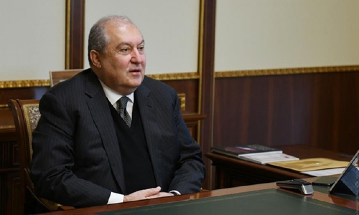 Tổng thống Armenia Armen Sarkiskyan. Ảnh: Global Times