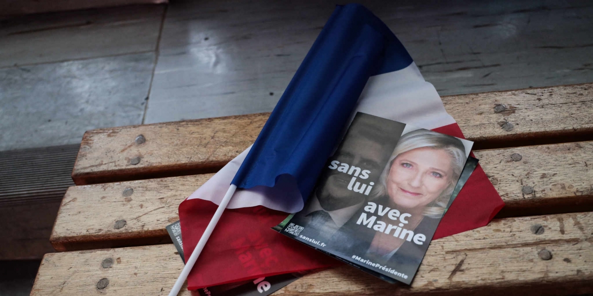Bà Marine Le Pen được nhận định là có cơ hội thắng Bầu cử Tổng thống Pháp (Ảnh: Le Monde).