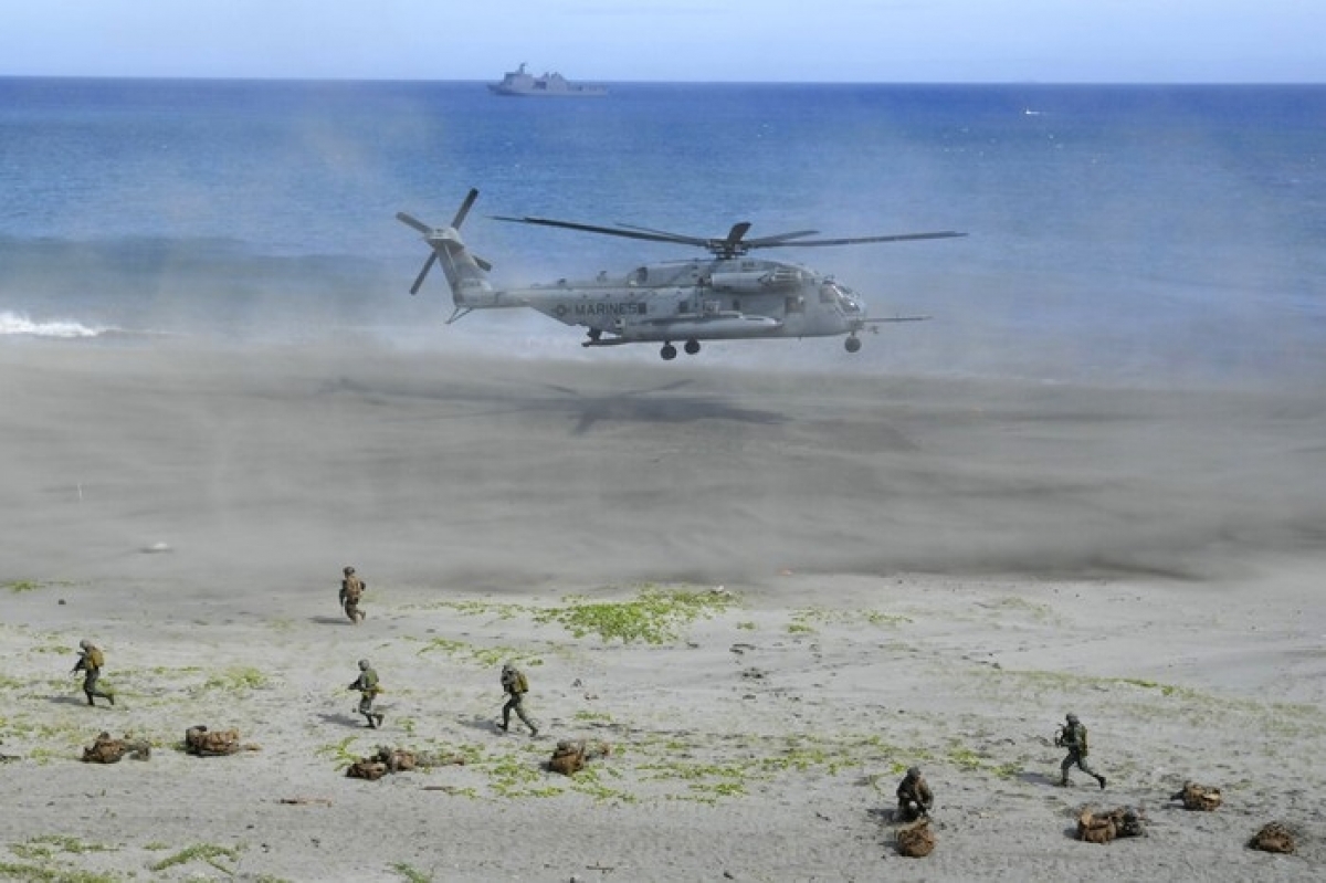 Cuộc tập trận Balikatan 2022 giữa Mỹ và Philippines (Nguồn: AP)