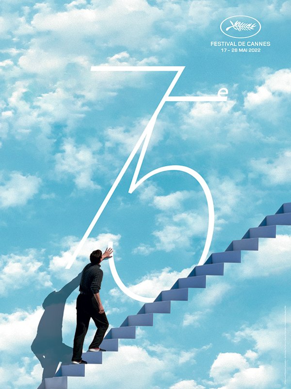 Poster chính thức của Liên hoan phim Cannes 2022.
