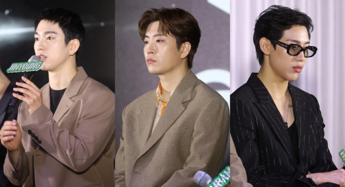 Các thành viên Jinyoung, Youngjae, Bambam.