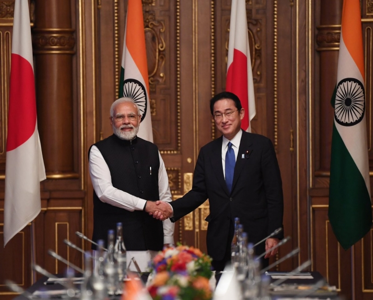 Thủ tướng Nhật Bản Kishida Fumio và Thủ tướng Ấn Độ Narendra Modi tại cuộc gặp song phương