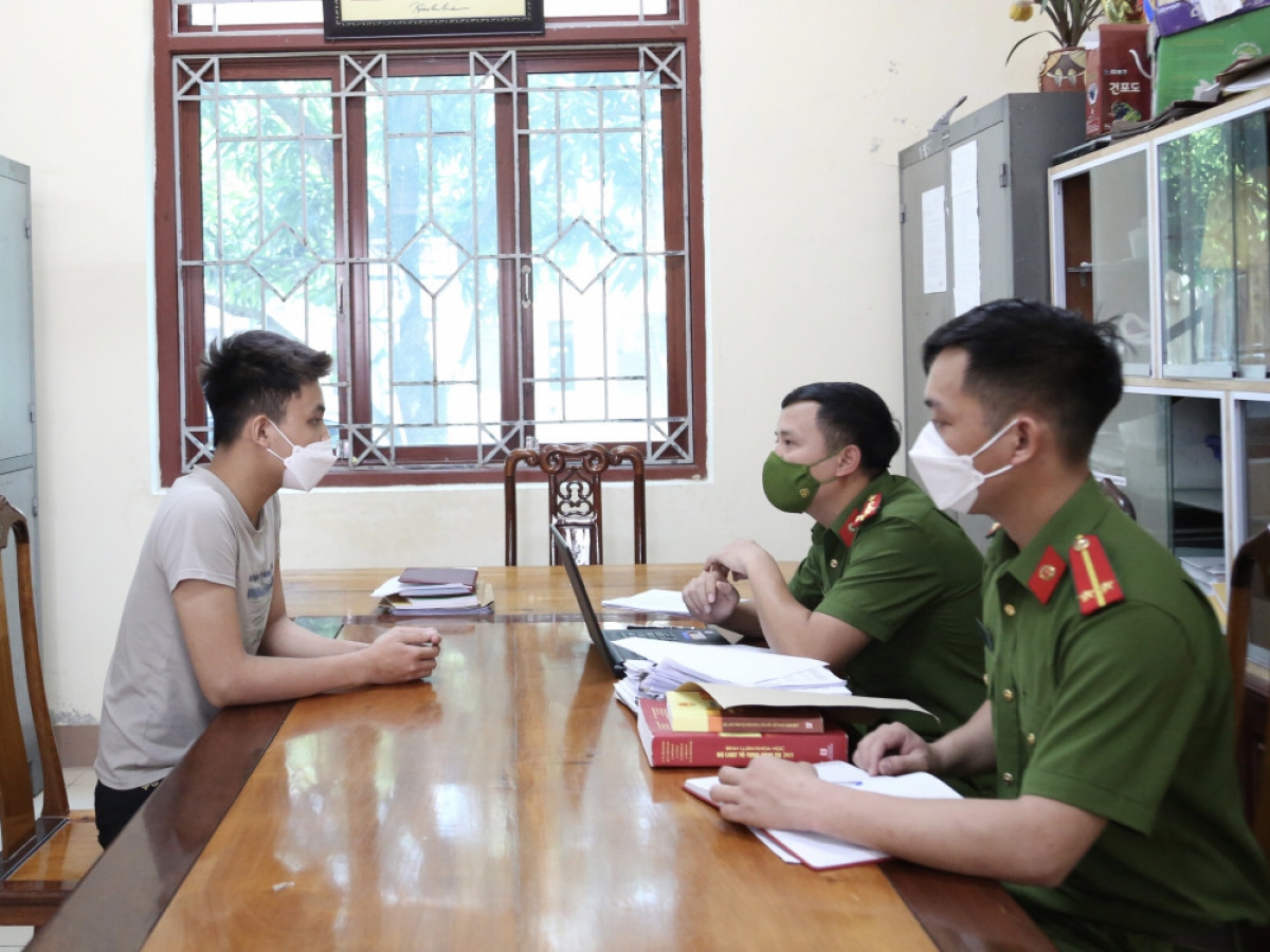Nguyễn Thành Quang tại cơ quan điều tra.