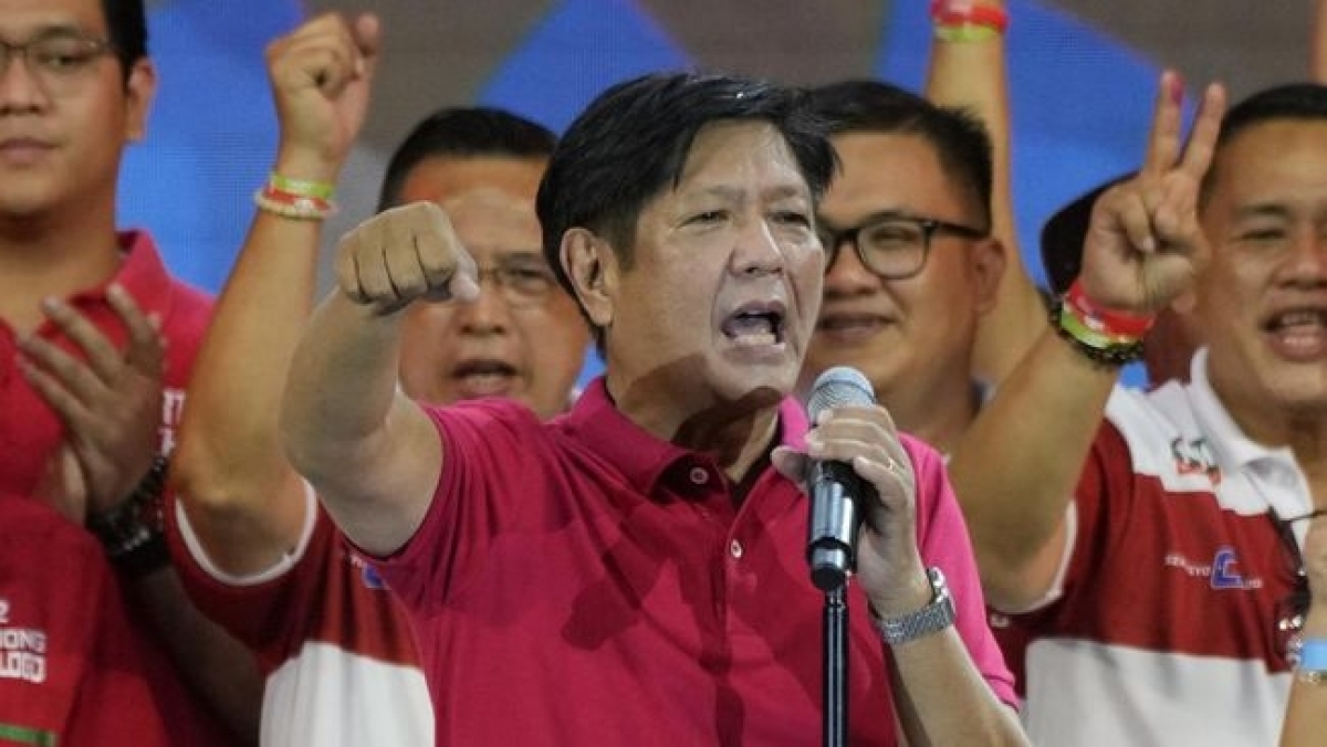 Tổng thống đắc cử Philippines Ferdinand “Bongbong” Marcos Jr. (Ảnh AP)