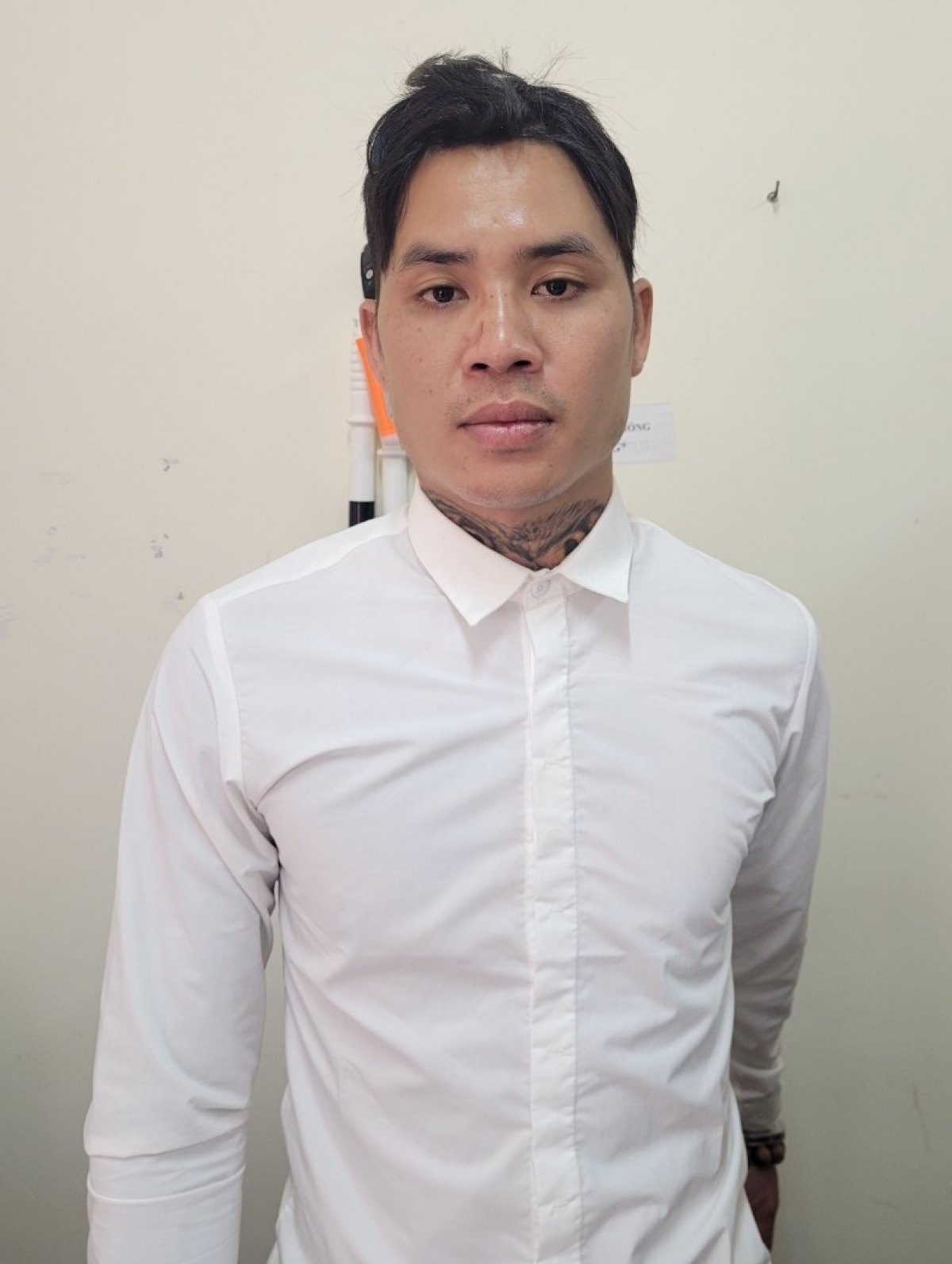 Nghi phạm Tạ Đăng Cường tại thời điểm bị bắt giữ.