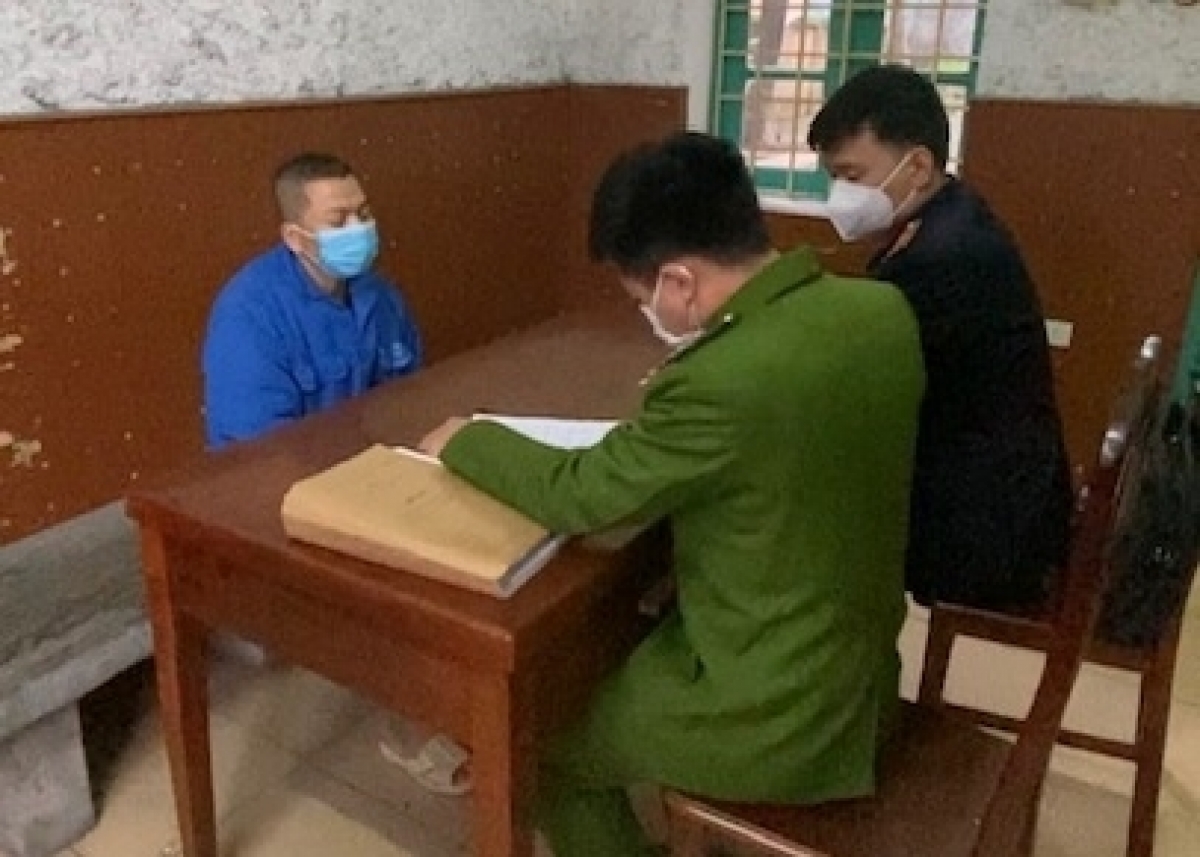 Bị can Triệu Văn Hùng (Ảnh: Công an tỉnh Quảng Ninh)