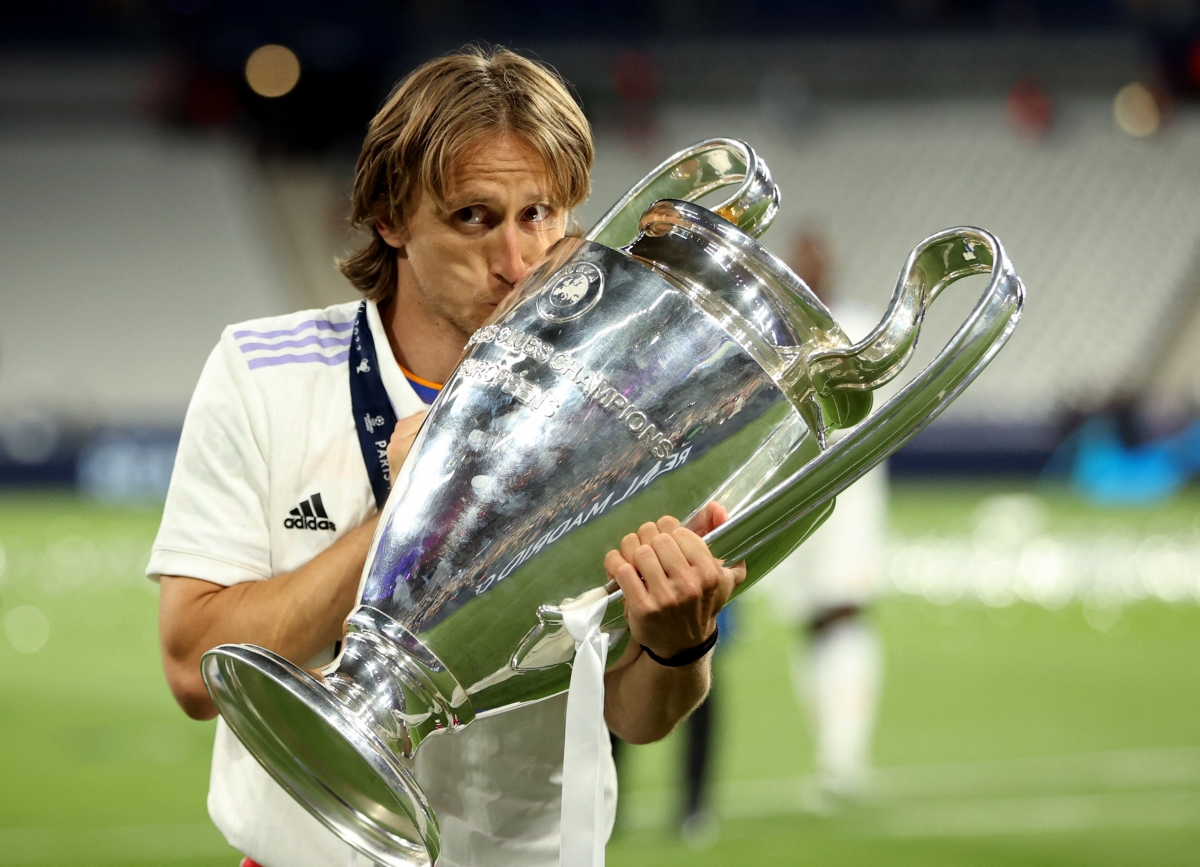Luka Modric giúp bóng đá Croatia cán mốc 10 năm liên tiếp có cầu thủ vô địch Champions League. (Ảnh: Reuters)