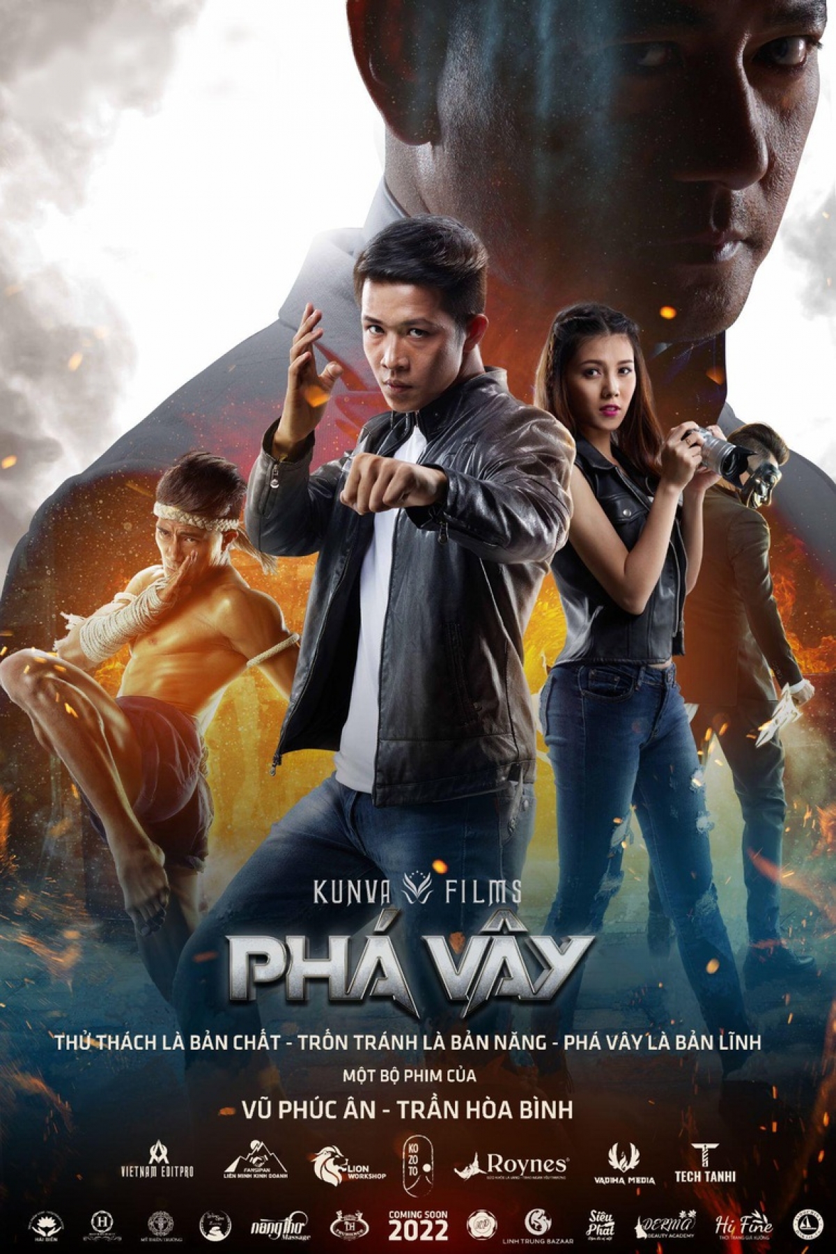 Teaser poster Phá Vây với thông điệp ngắn gọn ý nghĩa “Thử thách là bản chất - Trốn tránh là bản năng - Phá vây là bản lĩnh”.