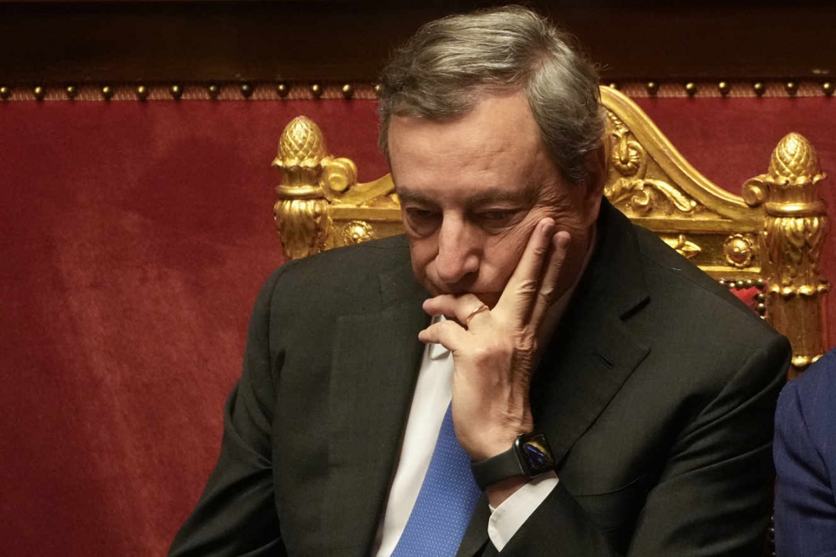 chính phủ của thủ tướng italy mario draghi sắp sụp đổ hình ảnh 1 chinh phu cua thu tuong italy mario draghi sap sup do hinh anh 1