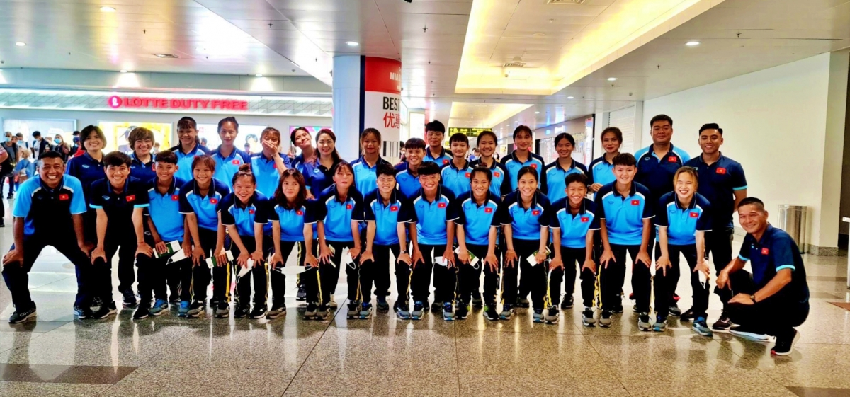u18 nữ việt nam lên đường dự giải u18 Đông nam Á 2022 hình ảnh 1 u18 nu viet nam len duong du giai u18 Dong nam A 2022 hinh anh 1