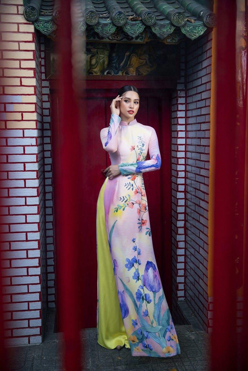 hoa hau tieu vy khoe sac trong ta ao dai tet, san sang chao xuan 2020 hinh 9