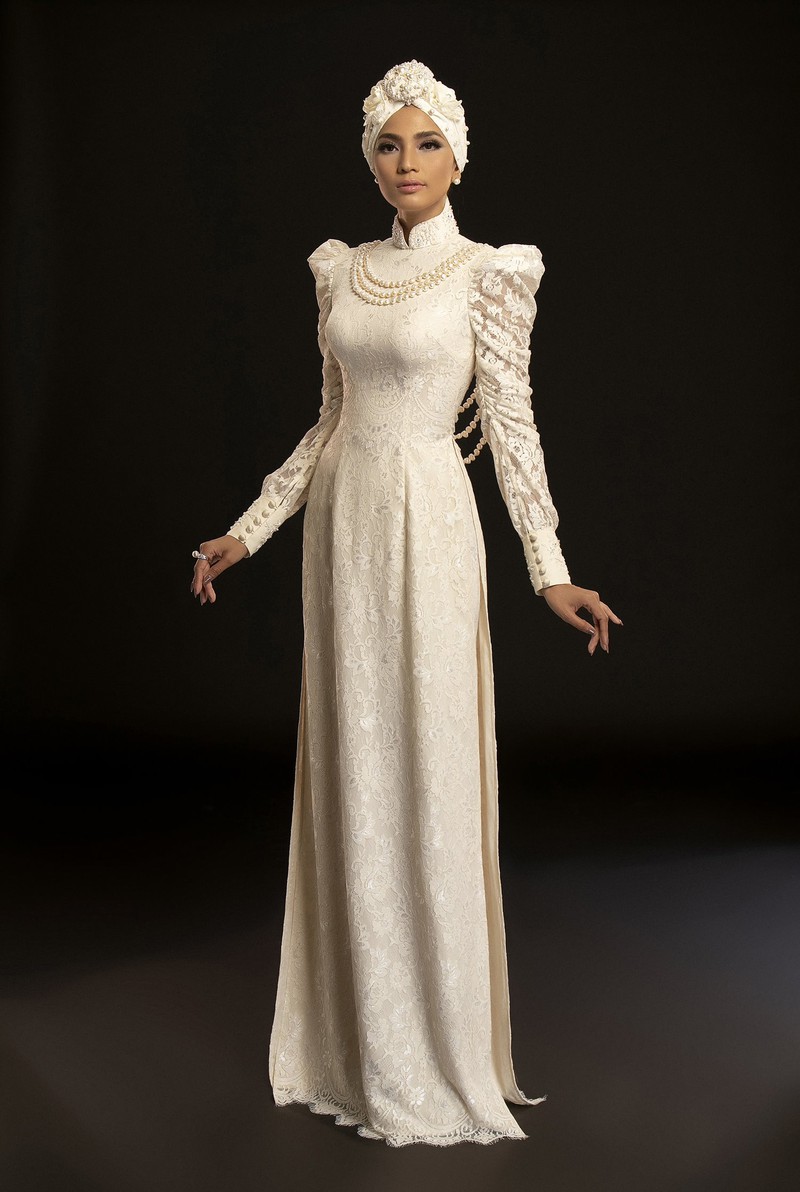 truong thi may dep cuon hut khi dien mot ao dai quan khan turban hinh 13