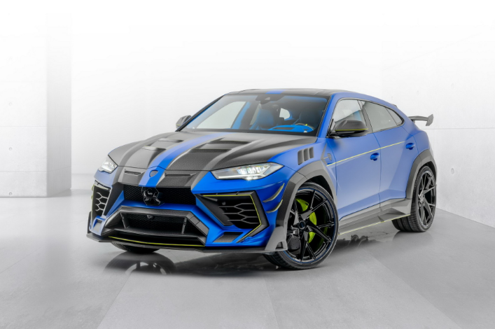 doc dao lamborghini urus duoc "son" mau xanh tu trong ra ngoai hinh 1