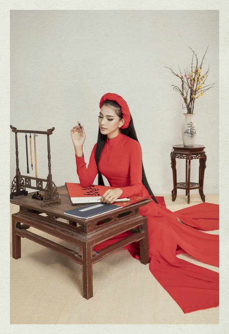 truong thi may cung em gai hoa thieu nu viet xua trong bo anh ao dai hinh 5
