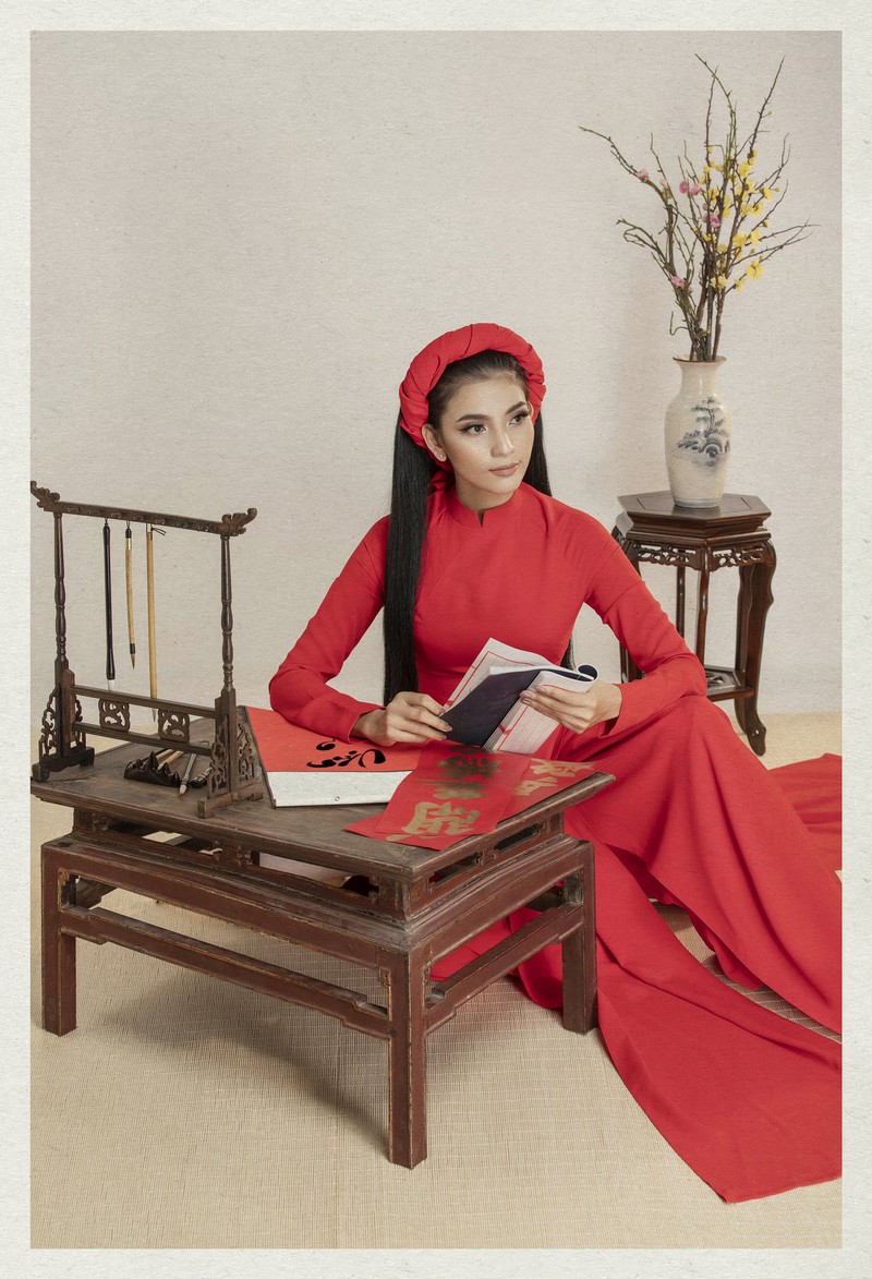 truong thi may cung em gai hoa thieu nu viet xua trong bo anh ao dai hinh 6