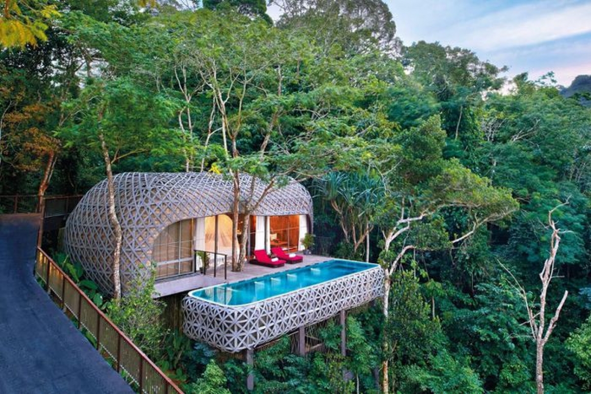 Keemala Phuket Resort & Spa (Phuket, Thái Lan): Đây là một trong những khu nghỉ dưỡng sang trọng ở Phuket đạt chứng nhận SHA+ dành cho các điểm đến an toàn với Covid-19. Kiến trúc khu nghỉ dưỡng tạo cảm giác như lạc giữa xứ thần tiên với khung cảnh thiên nhiên xanh mát. Biệt thự với hồ bơi gỗ đem đến trải nghiệm mới lạ và những góc chụp hình ấn tượng cho du khách. Ngoài ra, du khách có thể lựa chọn 3 loại phòng nghỉ khác gồm biệt thự đất sét, biệt thự bằng lều sát mặt đất và biệt thự tổ chim. Ảnh: TripAdvisor.