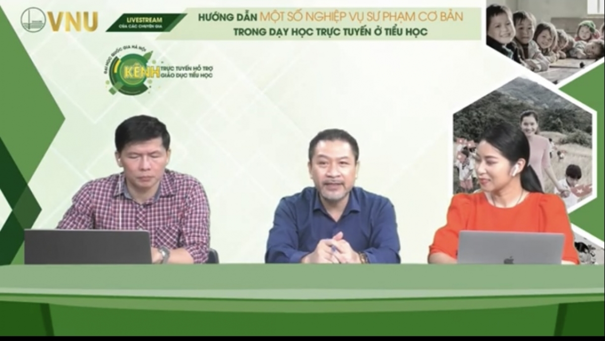Buổi tọa đàm ngày 12/9 trong khuôn khổ các hoạt động của kênh trực tuyến hỗ trợ Giáo dục tiểu học 