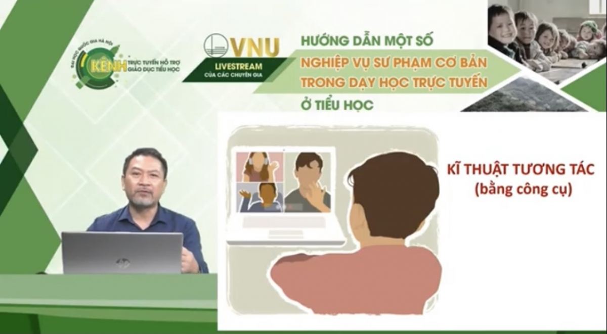 TS Tôn Quang Cường - Chủ nhiệm Khoa  Công nghệ Giáo dục  tại buổi tọa đàm 