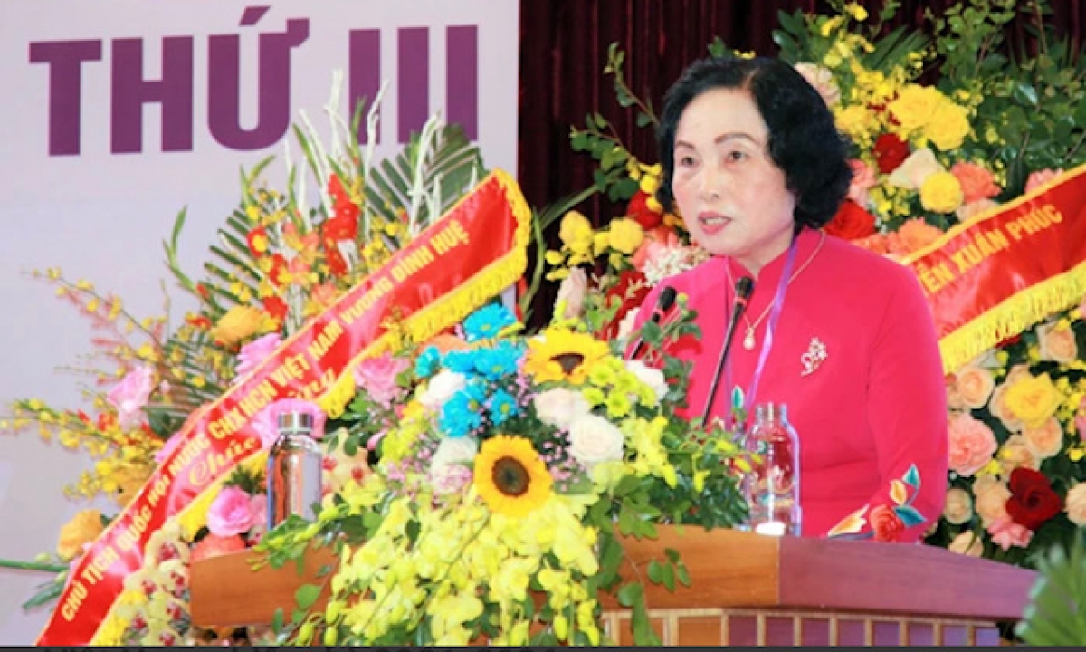GS.TS Lê Thị Hợp, tân Chủ tich Hội nữ trí thức Việt Nam nhiệm kỳ 2021-2026.