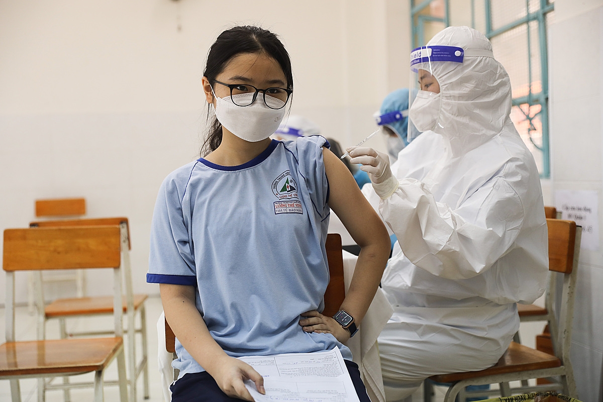 Tính đến hôm nay (22/11) đã có 22 tỉnh thành triển khai tiêm vaccine Covid-19 cho trẻ em