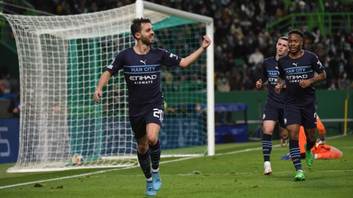 Bernardo Silva (số 20) hai lần lập công cùng một kiến tạo thành bàn (Ảnh: Internet)