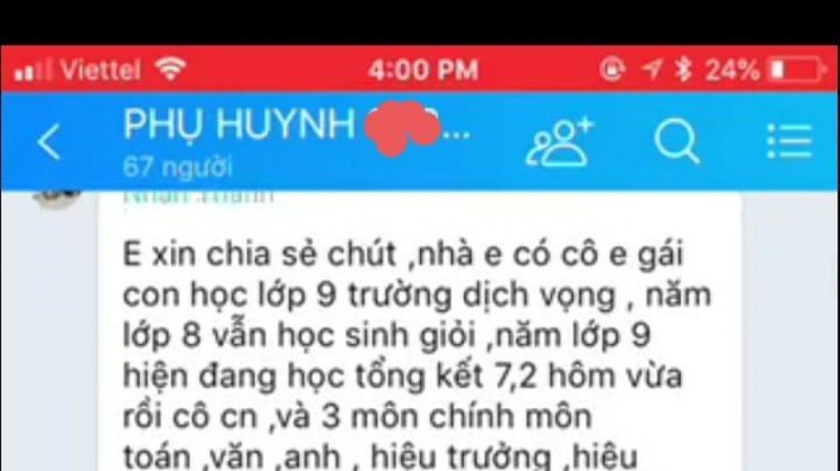 Thông tin lan truyền về việc các trường ép học sinh yếu, kém không thi vào lớp 10
