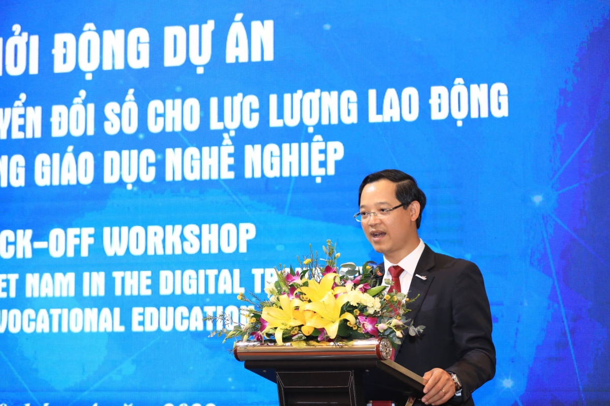 TS Trương Anh Dũng, Tổng cục trưởng Tổng cục giáo dục nghề nghiệp (Bộ LĐ-TB&XH)
(Ảnh: baotintuc.vn)