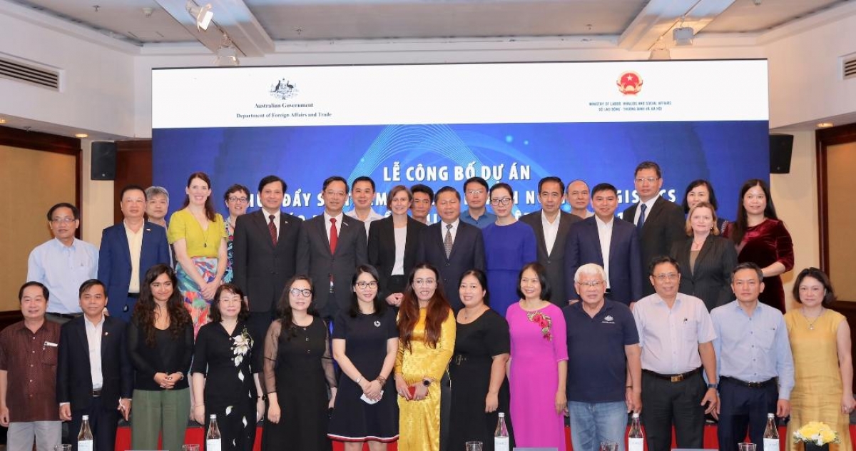 Các đại biểu tham dự Lễ công bố Dự án “Thúc Đẩy Sự Tham Gia Của Doanh Nghiệp Logistics Với Giáo Dục Nghề Nghiệp Tại Việt Nam (2021-2025)” 
