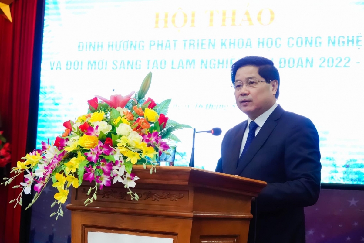 PGS.TS Lê Quốc Doanh - Thứ trưởng Bộ NN&PTNT phát biểu tại Hội thảo 