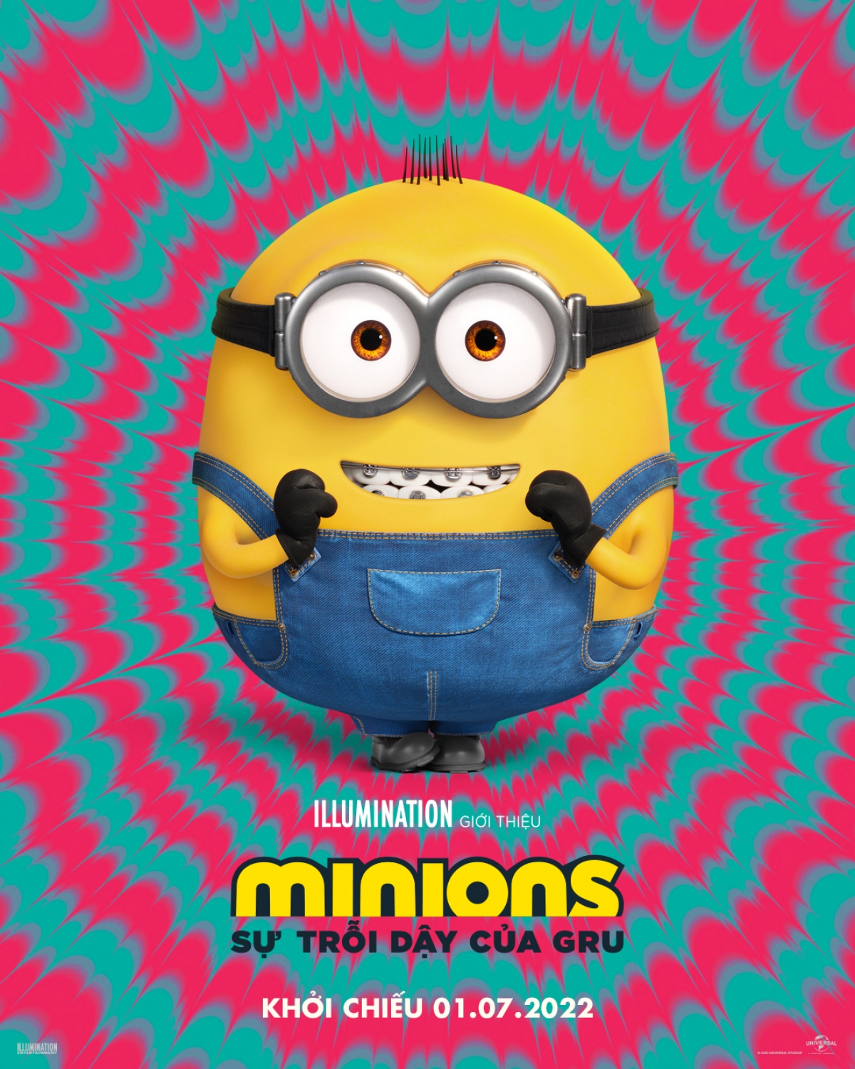 Trong dàn Minions lần này, bên cạnh bộ ba quen thuộc Kevin - Stuart - Bob còn có một nhân vật mới: Otto, một chú Minion 2 mắt với thân hình đẫy đà và đeo niềng răng​​​​