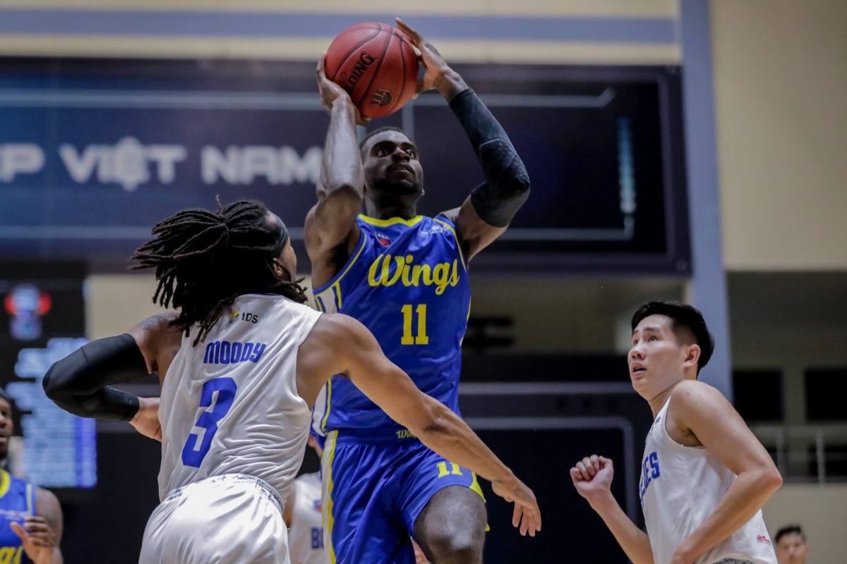Trận đấu Hanoi Buffaloes và Ho Chi Minh City Wings tại VBA Premier Bubble Games 2021