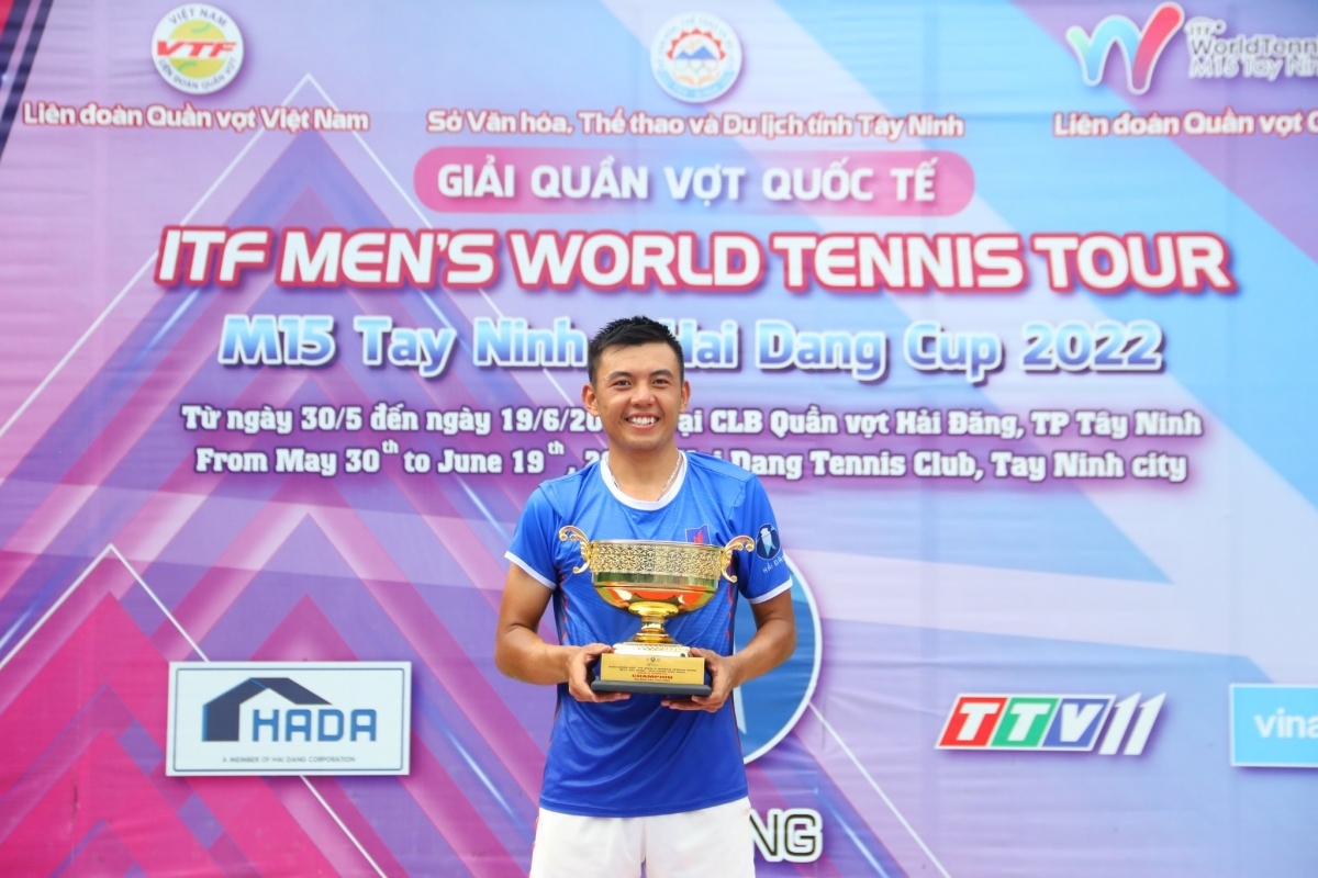 Lý Hoàng Nam thăng tiến mạnh mẽ trên BXH ATP. (Ảnh: Hai Dang Tennis Team). 