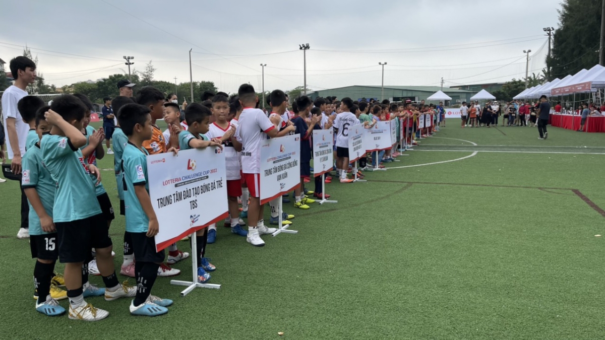 Các cầu thủ nhí có cơ hội tranh tài tại Lotteria Challenge Cup sau một năm gián đoạn