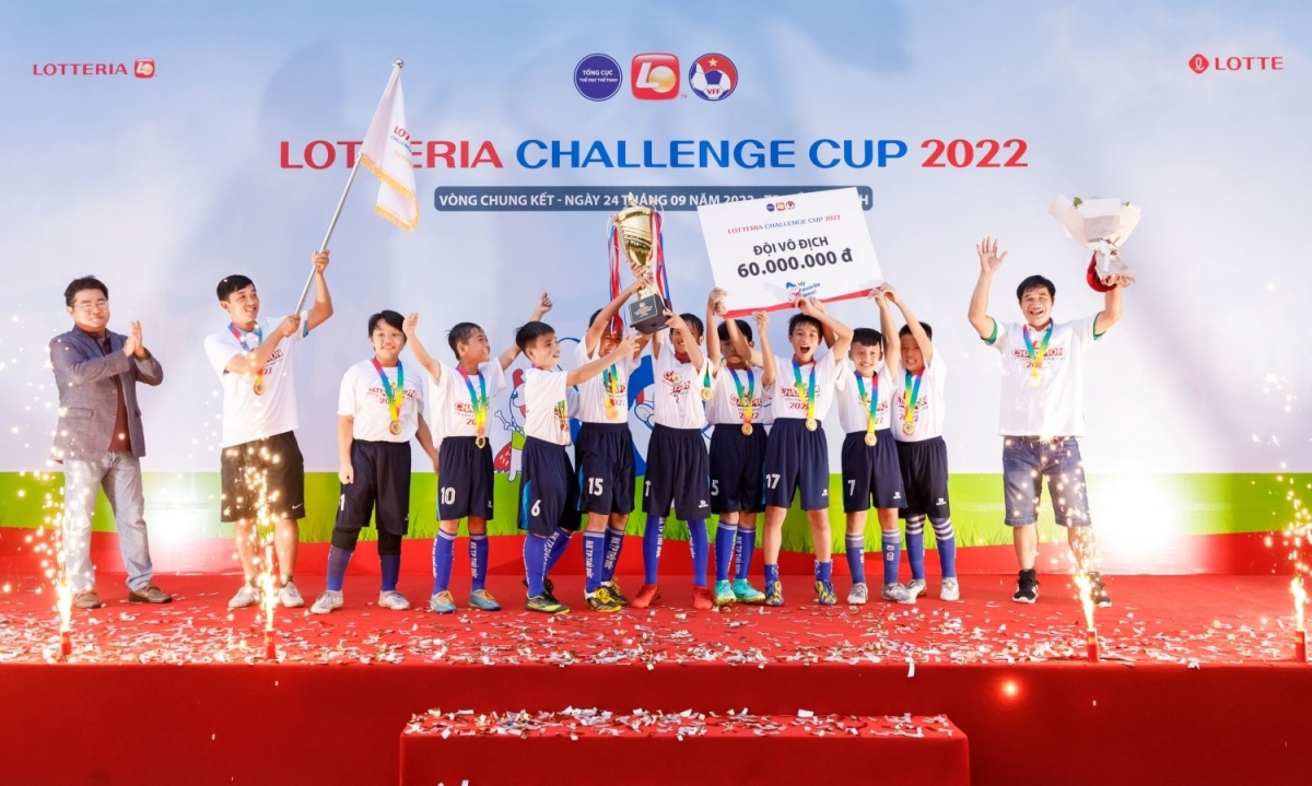 FC Bóng đá Học Đường TP HCM giành cúp vô địch Lotteria Challenge Cup 2022